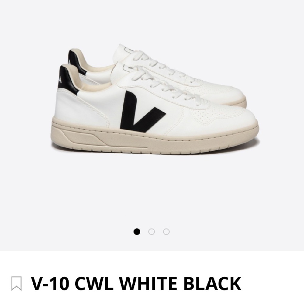 Veja V-10 CWL White Black